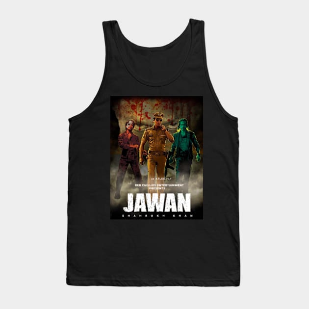 Jawan movie art Tank Top by SAN ART STUDIO 